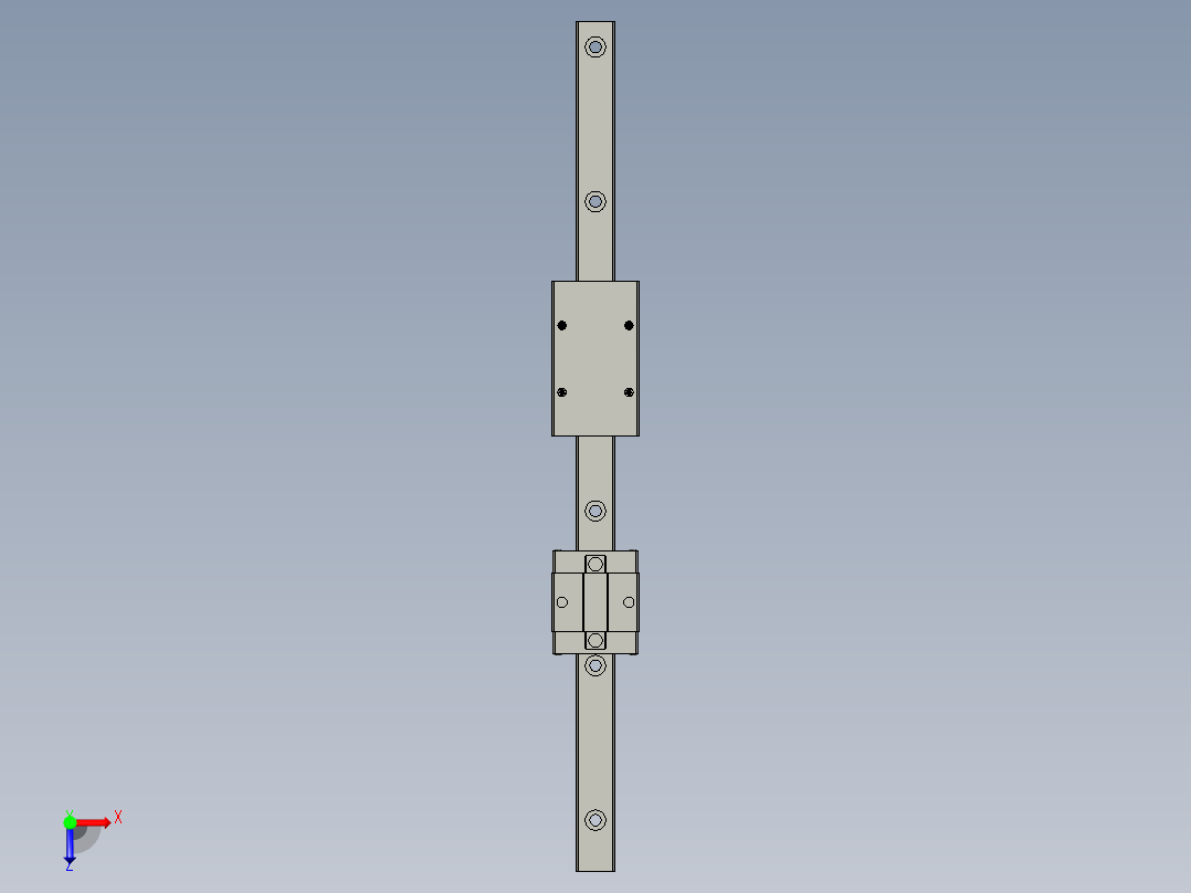 ZXSLSJLKJ-42-000锁付滑块MGH15CA俯视图