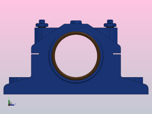 对开式四螺柱正滑动轴承_H4100后视缩略图