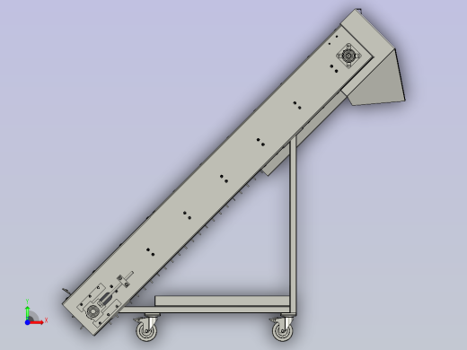 爬坡物料链板流水线前视缩略图