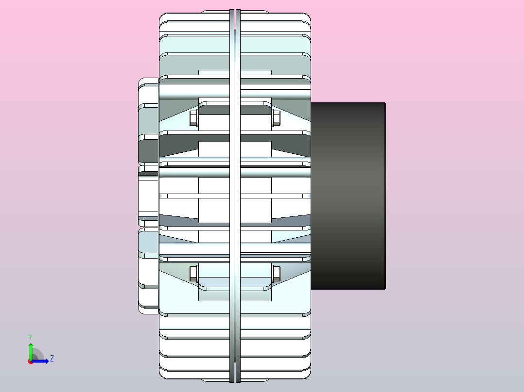制动器ZA25A左视图