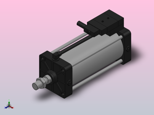 10A-5(V)系列带阀气缸(带阀型通电时推式)[10A-5(V) (Ⅱ) SD 160 B 300 A 5]