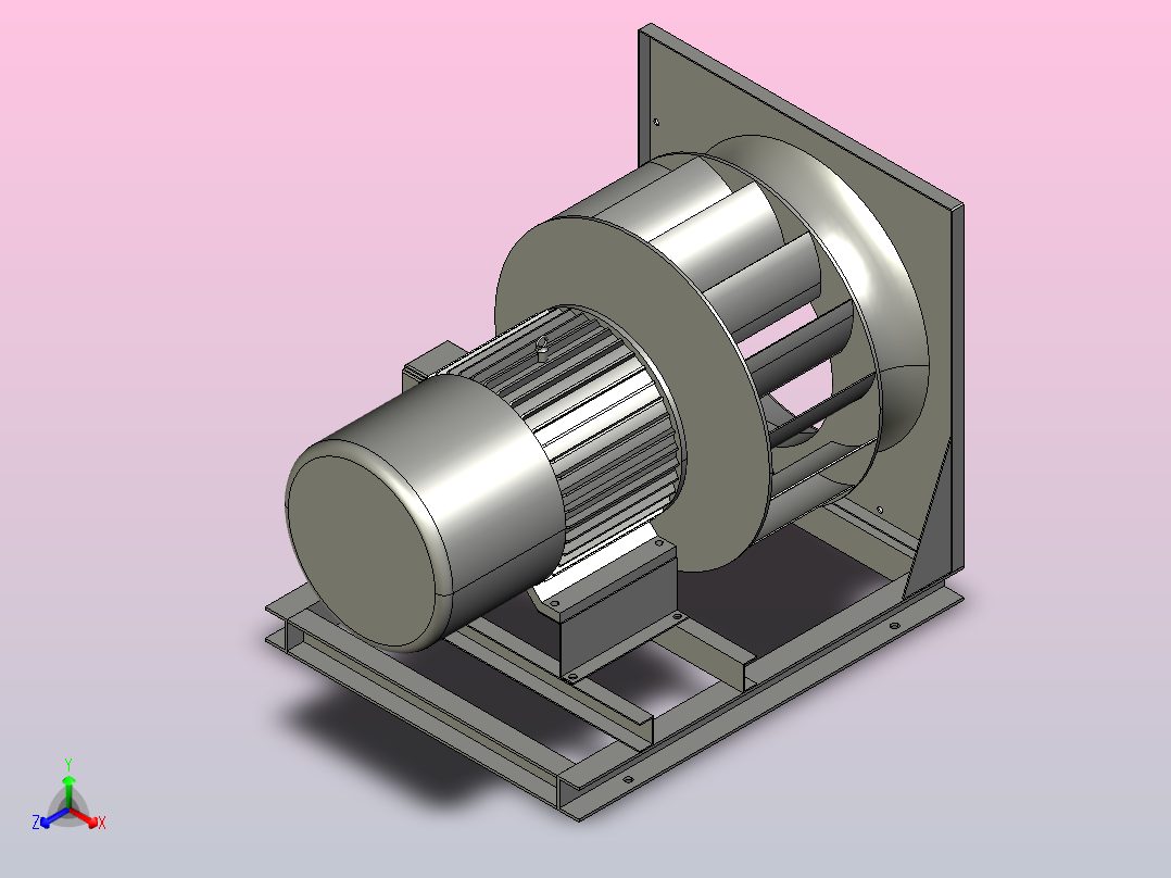 WKF3-95№4.0A无壳风机[WKF3-95№4.0A-Ⅷ]主视图