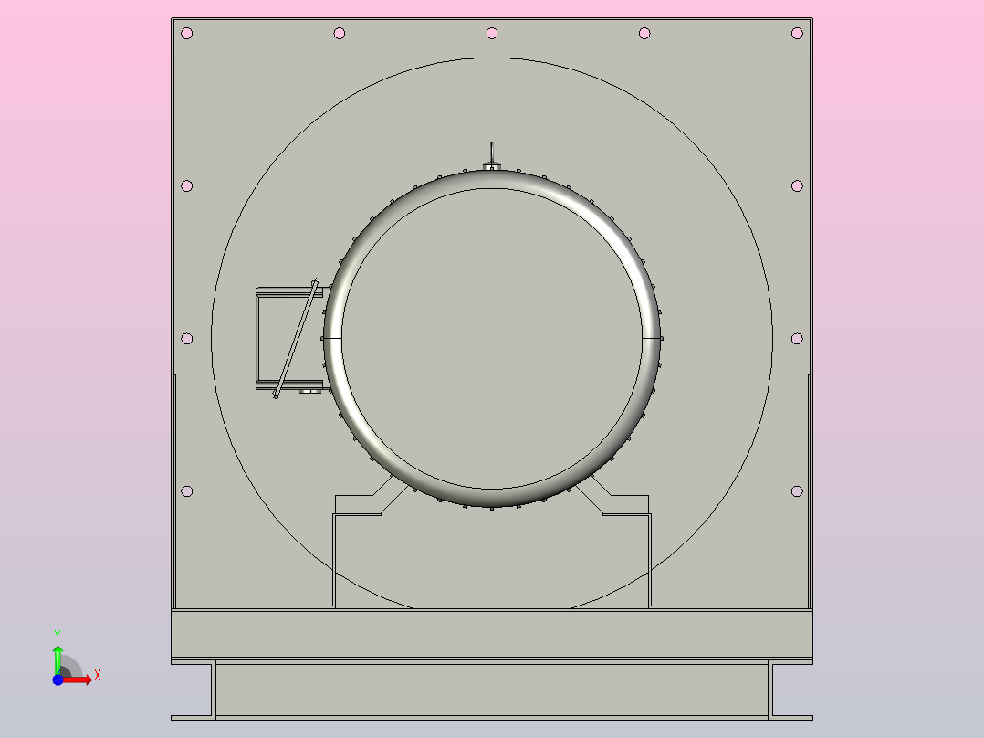 WKF3-95№4.0A无壳风机[WKF3-95№4.0A-Ⅷ]前视图