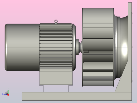 WKF3-95№4.0A无壳风机[WKF3-95№4.0A-Ⅷ]右视缩略图
