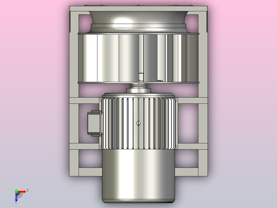 WKF3-95№4.0A无壳风机[WKF3-95№4.0A-Ⅷ]俯视图