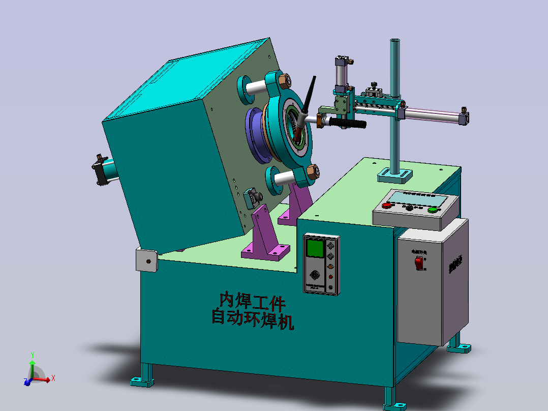 内部自动环焊机主视图