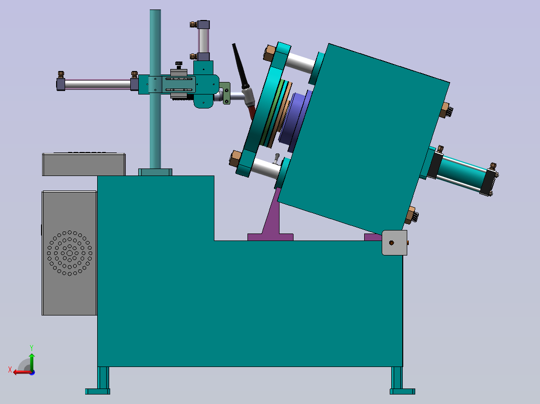 内部自动环焊机后视图