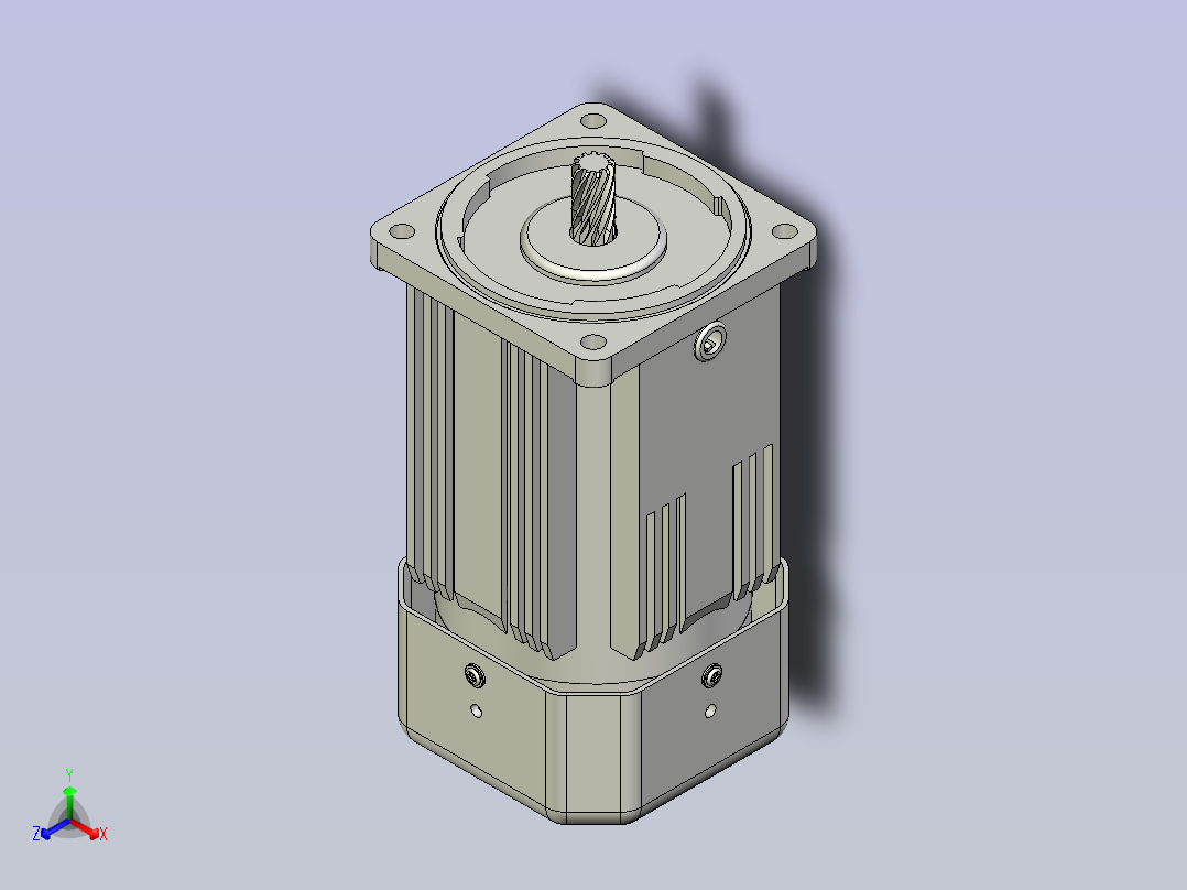 东历电机 M5120-501.511.502.512正等轴测图