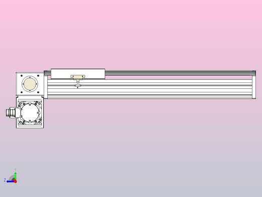 皮带直线轴半封闭可选导轨TPA-HNB-220D-176-L500-LP-C-P1K-N3右视缩略图