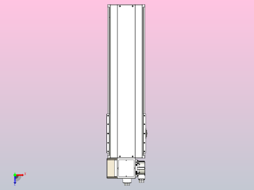 皮带直线轴半封闭可选导轨TPA-HNB-220D-176-L500-LP-C-P1K-N3俯视缩略图