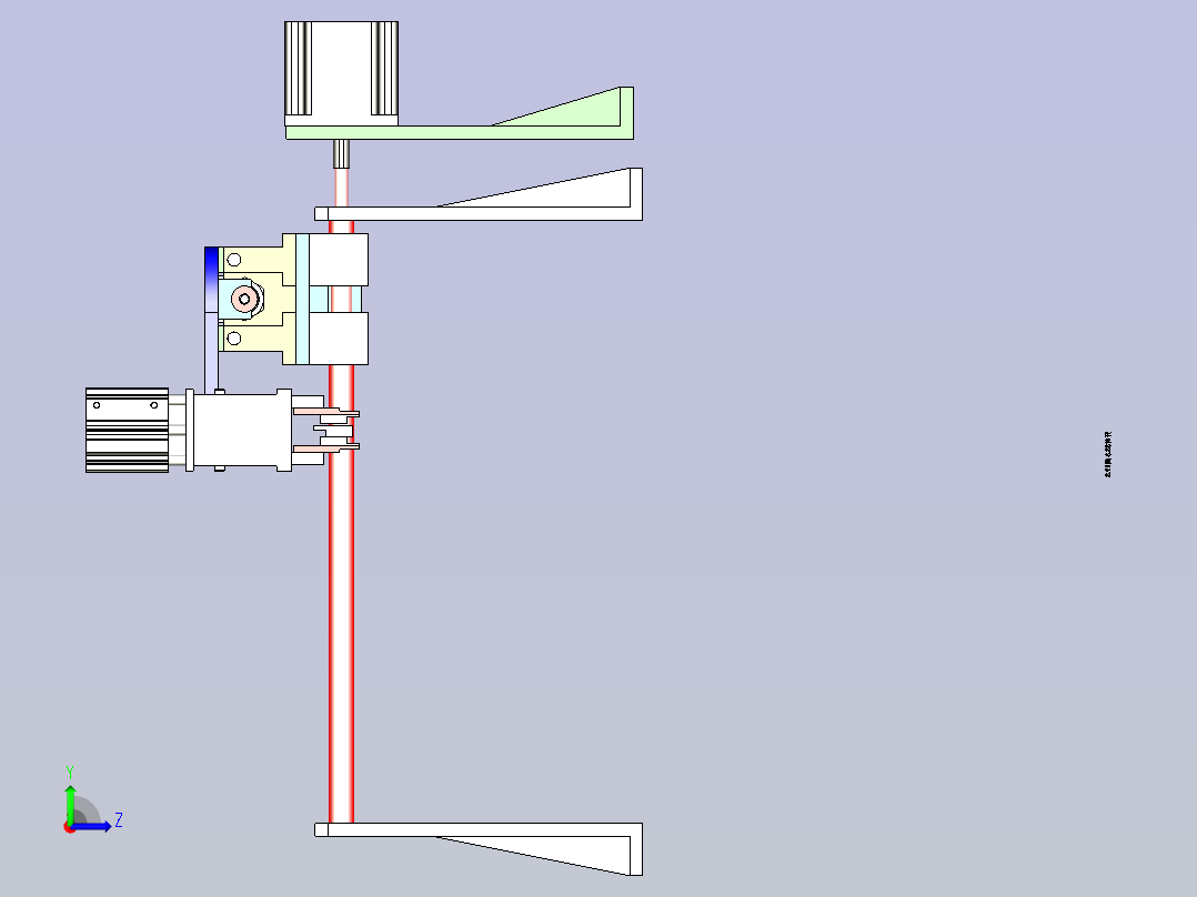 开关按钮自动组装设备左视图