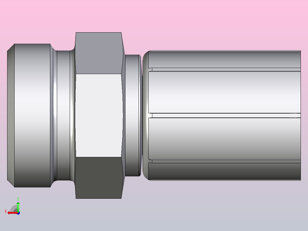 标准液压接头1FG48-21-10后视图