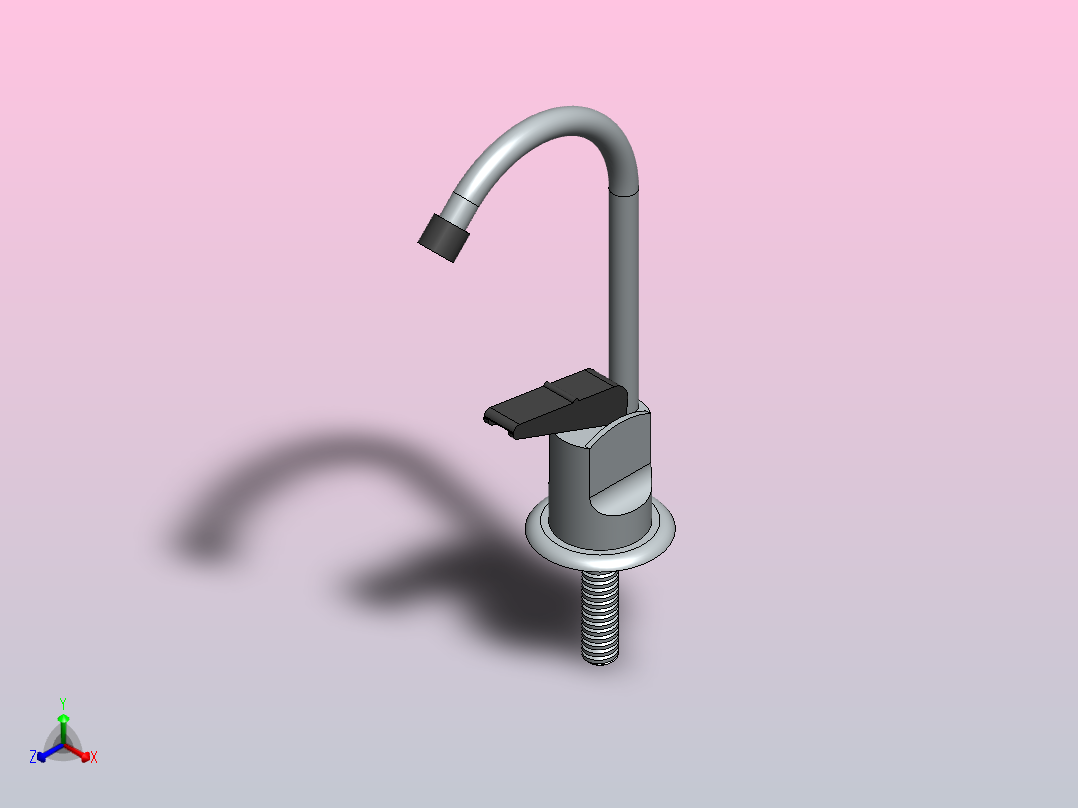 水龙头 (2)正等轴测图