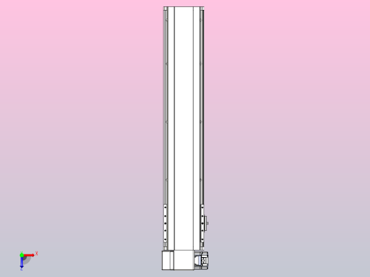 皮带直线轴半封闭可选导轨TPA-HNB-140D-120-L600-LP-C-P40-N3俯视缩略图
