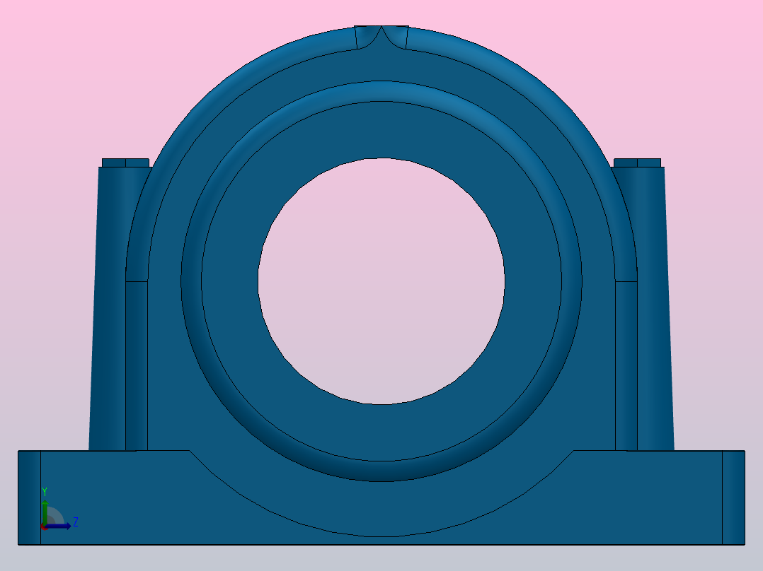 SD3100 [SD3164]轴承左视图