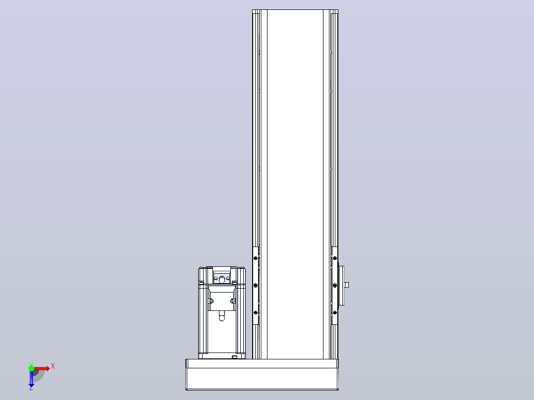 日规模组半封闭丝杆TPA-HNR-110D-1610C-L250-ML-C-P40-N3俯视图