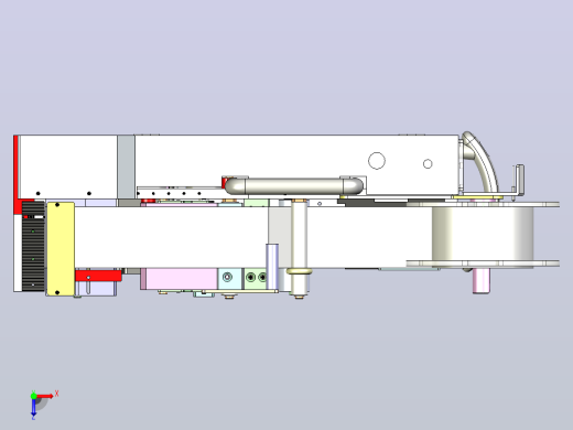 一款标签机3D图纸俯视缩略图
