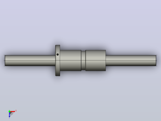 DKFZD3212-4滚珠丝杆3D模型俯视缩略图