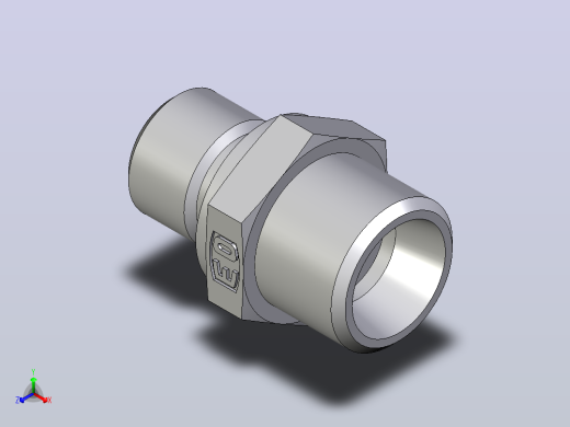公螺柱连接器GE10LR71X正等轴测缩略图
