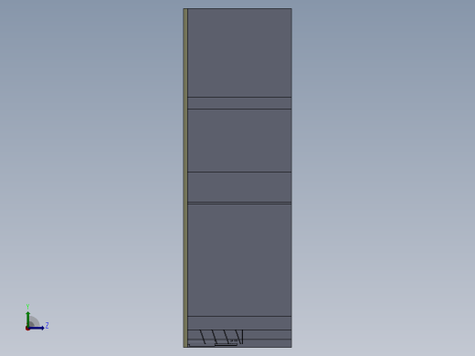 面包房3D模型左视缩略图