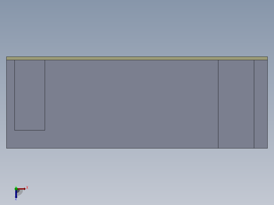 面包房3D模型俯视图
