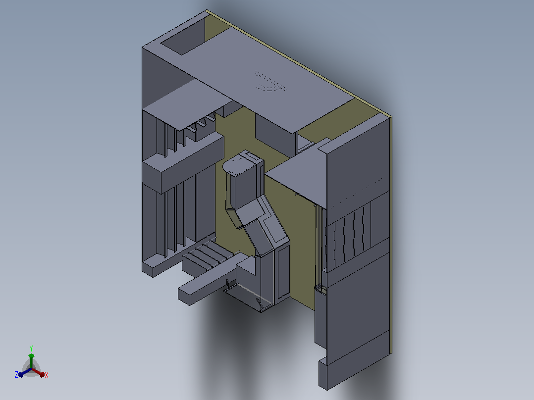 面包房3D模型正等轴测图