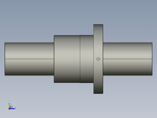 FF10016-4滚珠丝杆3D模型左视缩略图