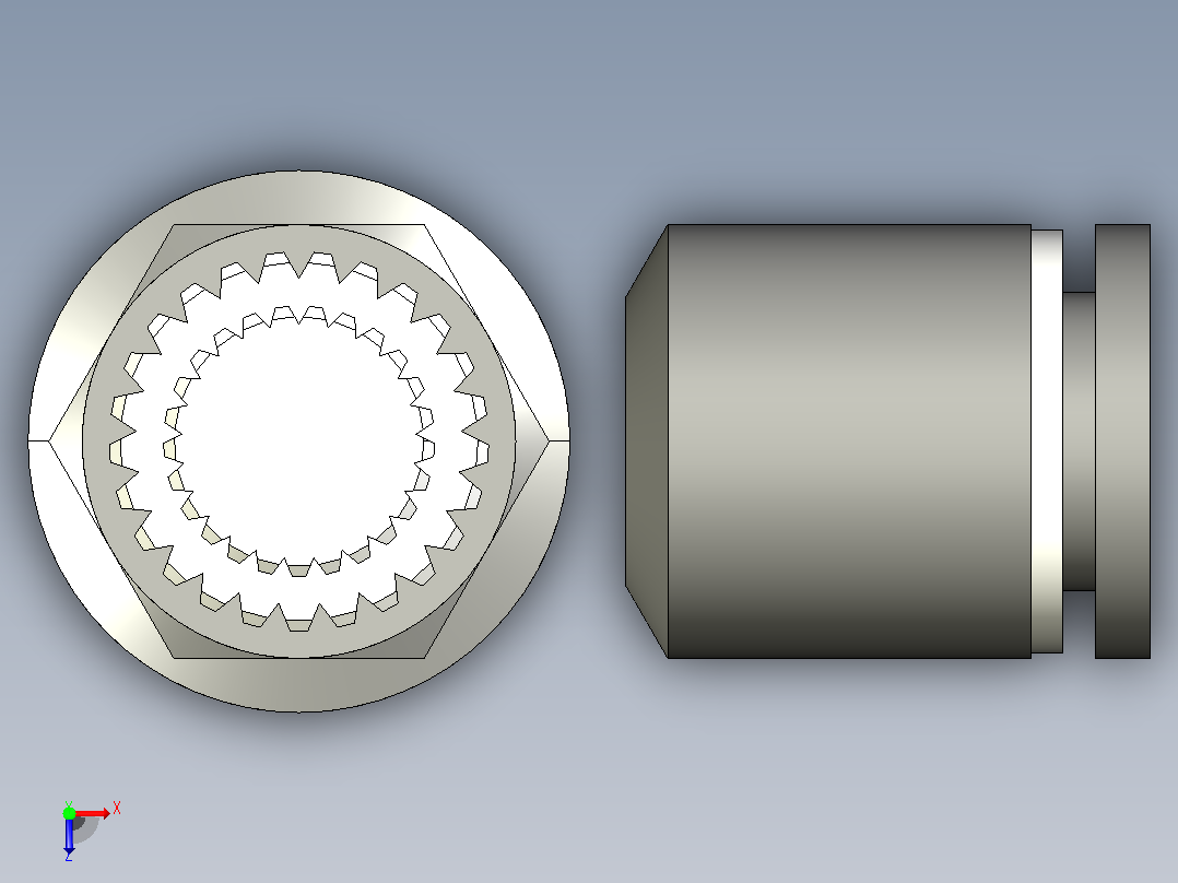 MSE-C(Mini Elbow)塑体插入式管接头[013093103] 俯视图