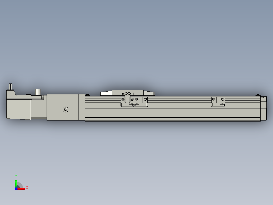 GTH4-L#-150-BC-M05-C3 GTH4内嵌式螺杆滑台 电机直连 TOYO模组滑台电缸前视图