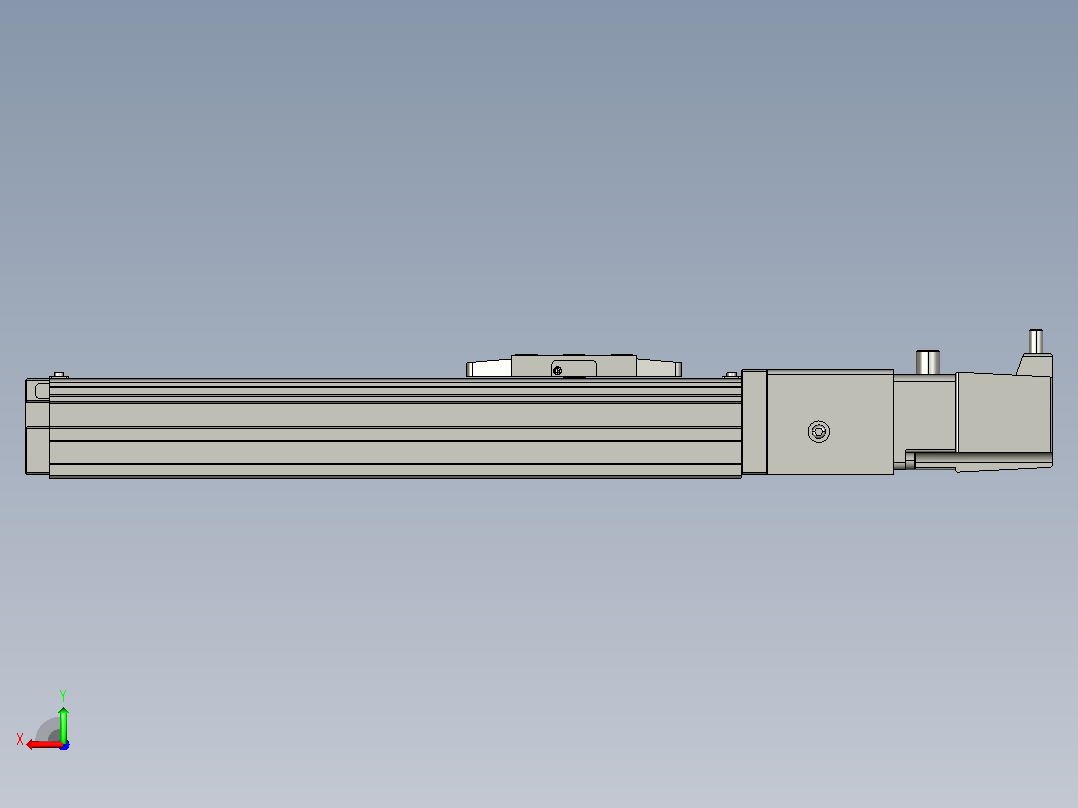 GTH4-L#-150-BC-M05-C3 GTH4内嵌式螺杆滑台 电机直连 TOYO模组滑台电缸后视图