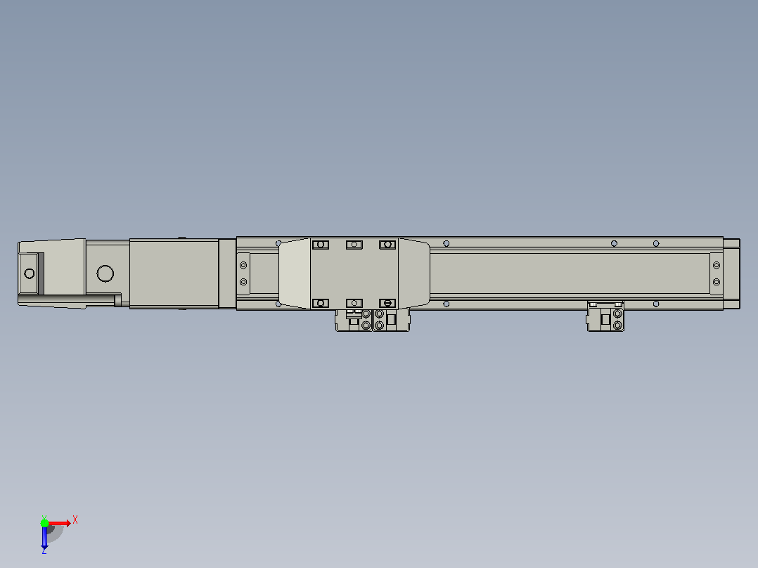 GTH4-L#-150-BC-M05-C3 GTH4内嵌式螺杆滑台 电机直连 TOYO模组滑台电缸俯视图