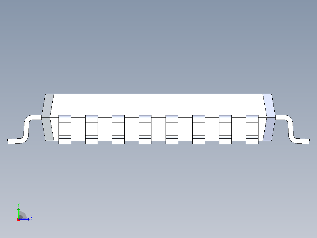 STM32 LQFP32封装微控制器左视图