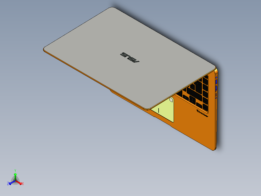 华硕VivoBook S 12正等轴测图