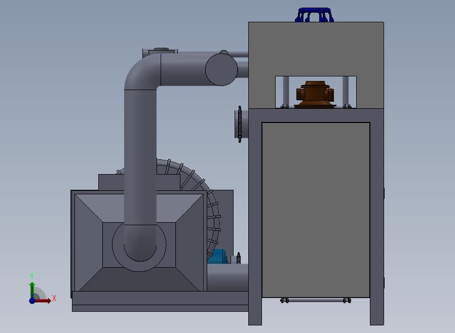 喷洗机流水线前视图