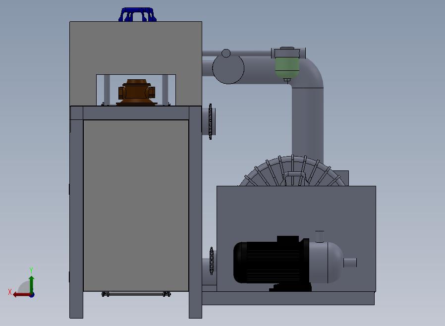 喷洗机流水线后视图