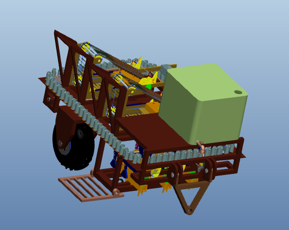 插秧机设计（cad+pro+说明书）