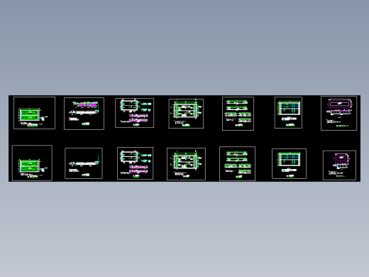 小城镇生活污水人工湿地处理施工图