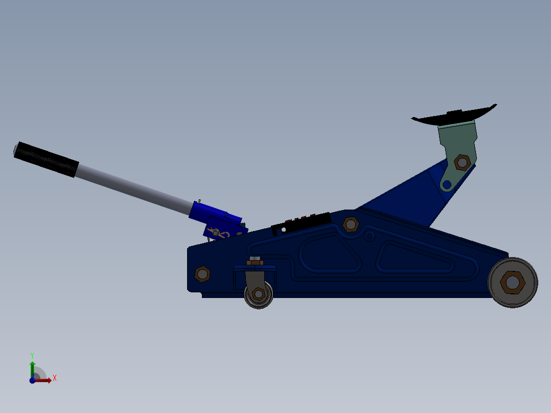 液压千斤顶前视图