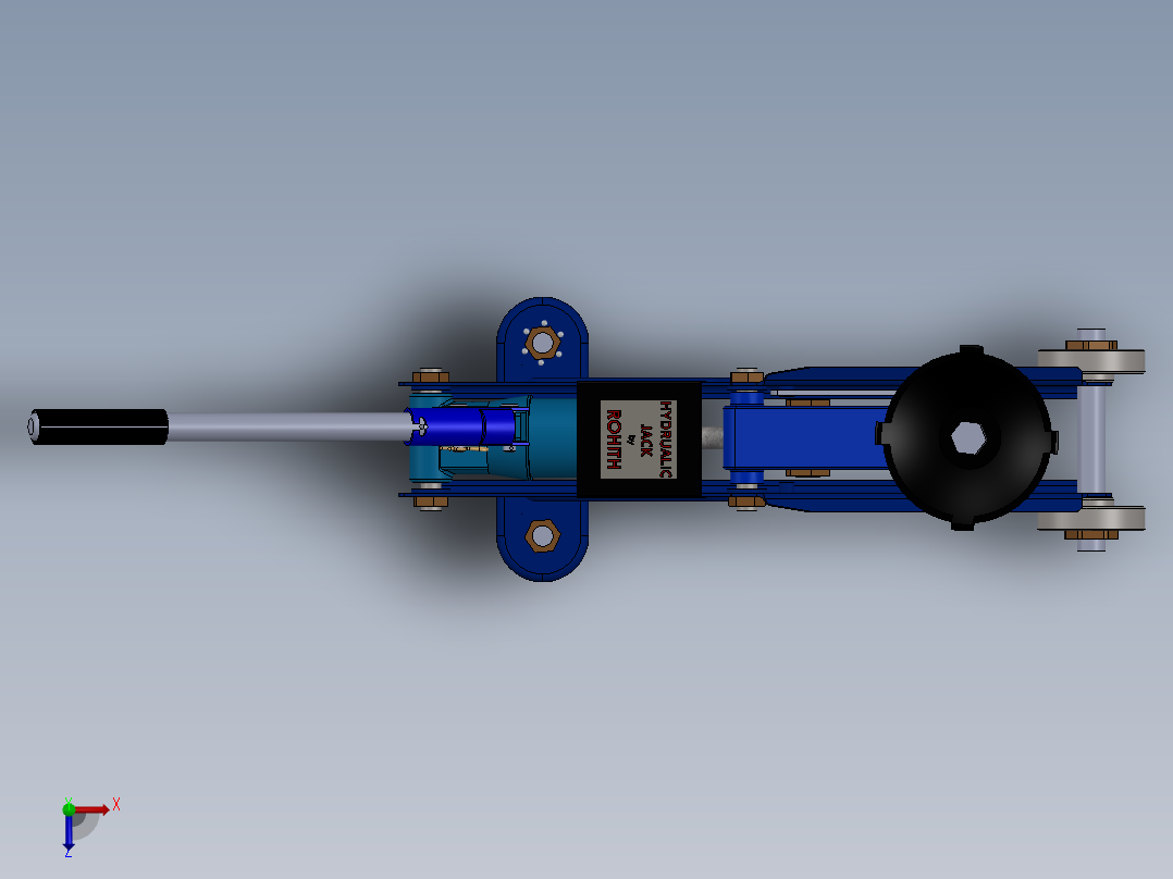 液压千斤顶俯视图