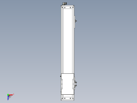 Toyo东佑达直线模组-ECH12-500-BM-100W+煞車俯视缩略图
