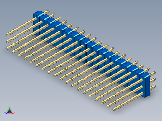 彩色公头100mil（2.54mm）系列-DS1021_blue_3x19p_100mil_Type5_rev1.0