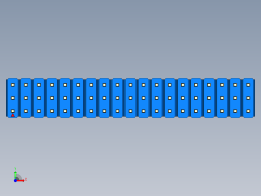 彩色公头100mil（2.54mm）系列-DS1021_blue_3x19p_100mil_Type5_rev1.0前视缩略图