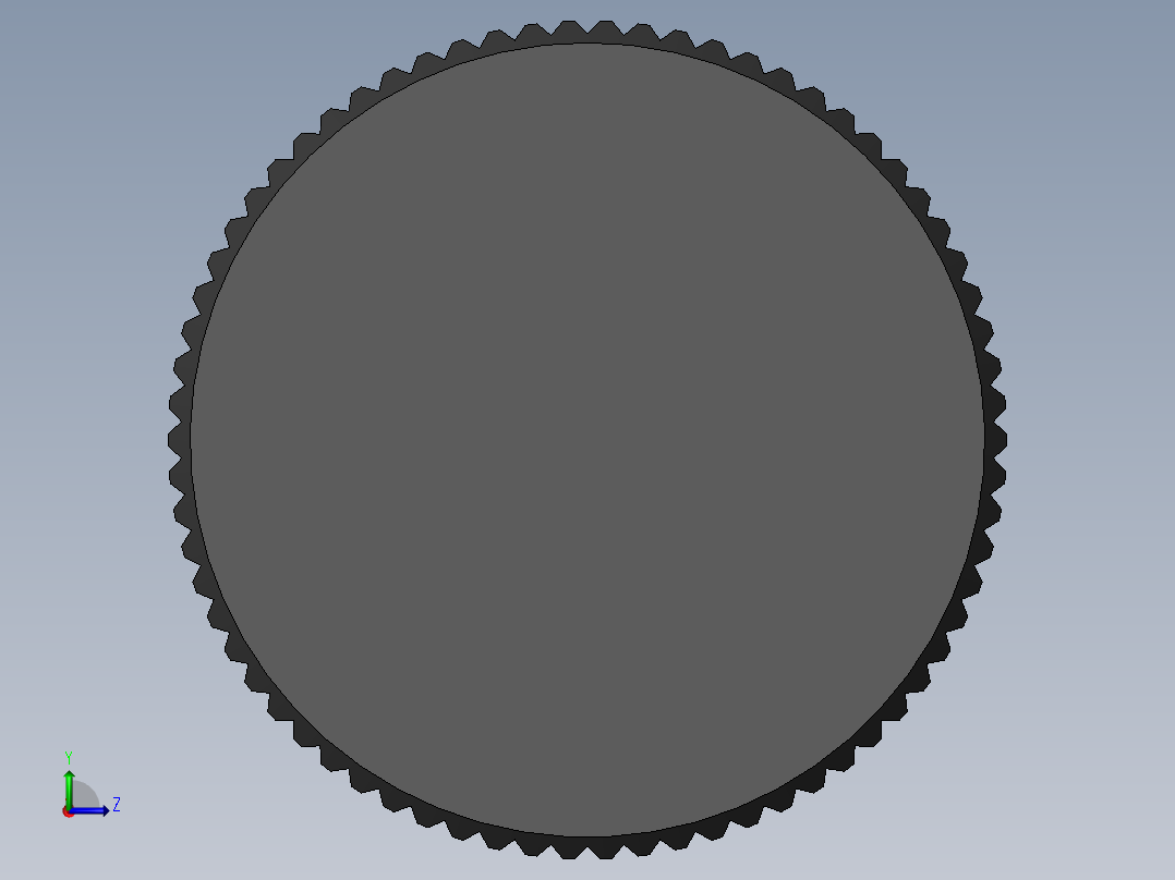 滚花旋钮-Knurled Knob 0.25x0.750x1.000.SLDPRT左视图