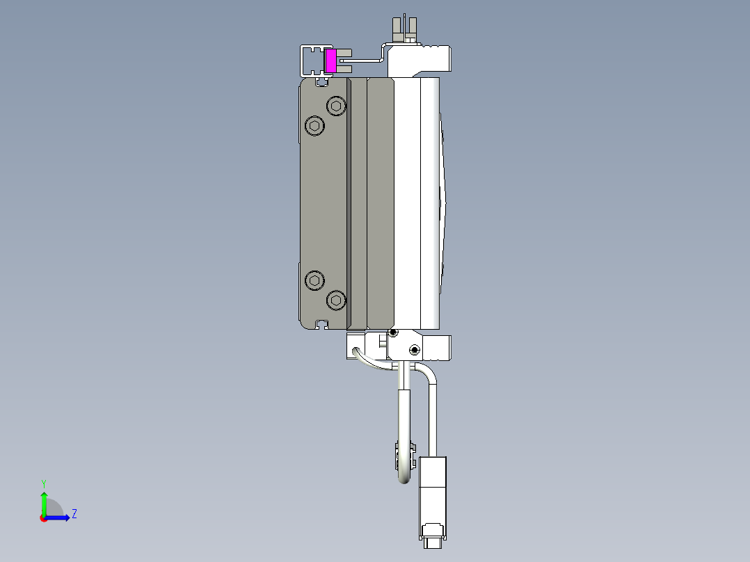 威洛博VL系列3d模型模组2VL14S1Y-S1350左视图