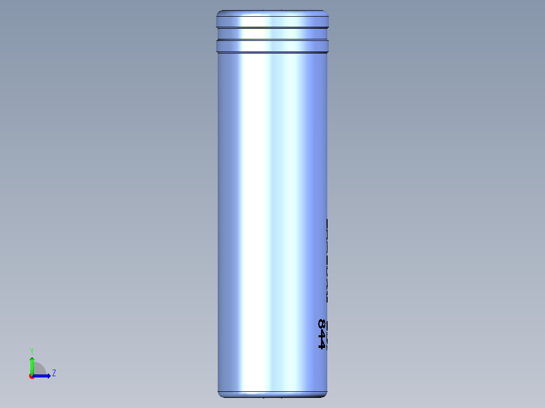 电池18650左视图