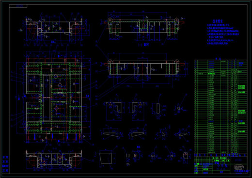起重机设计平面CAD机械图纸缩略图