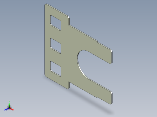 型材-KJN POWER STRIP MOUNTING BRACKET KJN940097正等轴测缩略图