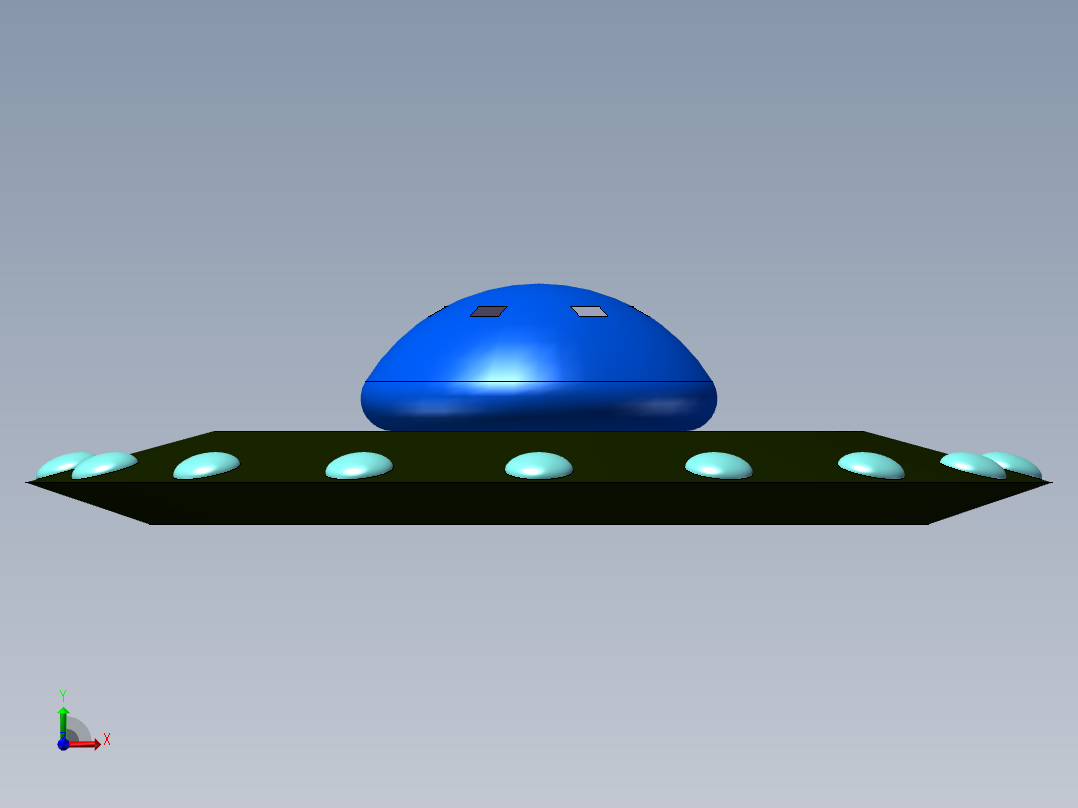 外星飞船13前视图