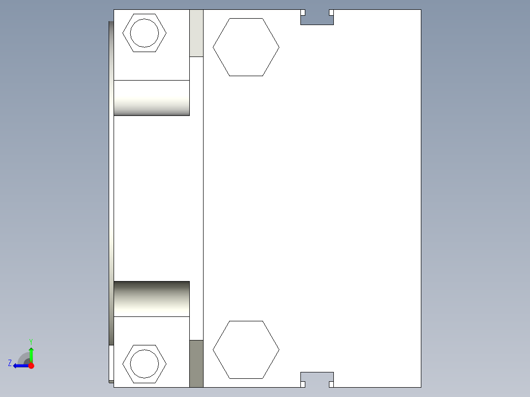 旋转气爪PRC25ST-90右视图