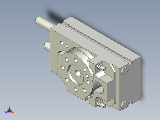 旋转气爪PRC25ST-90正等轴测缩略图